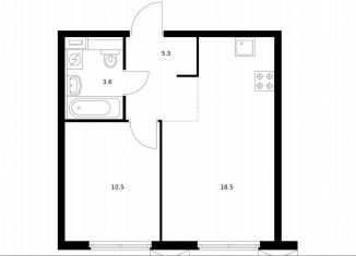 Продам однокомнатную квартиру, 38.1 м2, Москва, СВАО, Алтуфьевское шоссе, 53к1