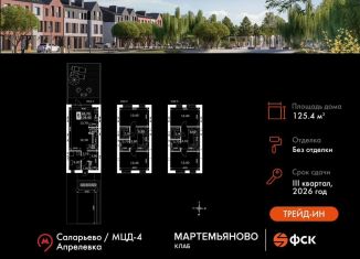 Таунхаус на продажу, 125.5 м2, Московская область
