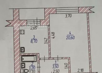 Продается 1-ком. квартира, 36 м2, Чувашия, улица Пушкина, 29
