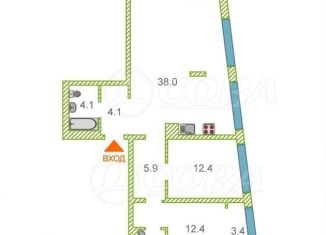 Продам 3-ком. квартиру, 81 м2, Тюмень, ЖК Речной Порт, Профсоюзная улица, 6к1
