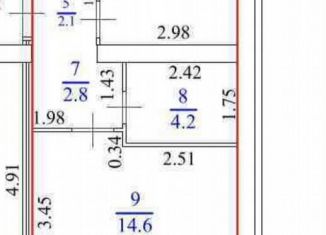 Продаю однокомнатную квартиру, 32.5 м2, поселок городского типа Стройкерамика, улица Антонины Зубовой, 2с2