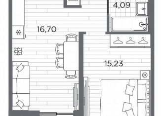 Продам 1-комнатную квартиру, 42.3 м2, Санкт-Петербург, метро Горный институт