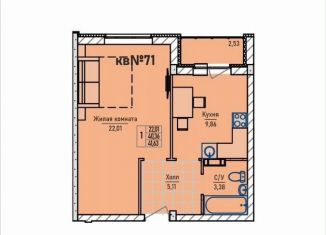 Продается однокомнатная квартира, 41.6 м2, сельский посёлок Новинки, Инженерный проезд, 7к2, ЖК Стрижи