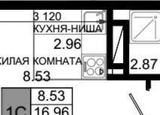 Продается квартира студия, 18.6 м2, Ростов-на-Дону, Элеваторный переулок, 6/3, Октябрьский район