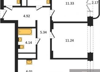 Продается 2-комнатная квартира, 68.3 м2, Новосибирск, Ленинградская улица, 342, метро Речной вокзал