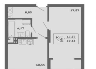 Продажа 1-комнатной квартиры, 39.1 м2, Новосибирск, Красногорская улица