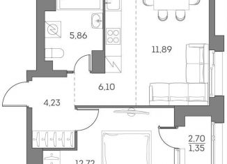 Продам 1-комнатную квартиру, 40.8 м2, Москва, метро Стахановская