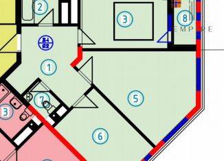 Продаю 2-ком. квартиру, 67.1 м2, Грозный, Старопромысловское шоссе, 7, Путинский район