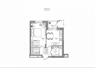 Продам 1-комнатную квартиру, 38.3 м2, деревня Кондратово, Водопроводная улица, 5