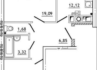 Продается двухкомнатная квартира, 67 м2, деревня Алтуховка, Олимпийская улица, 2