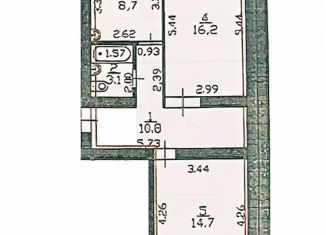 Продажа двухкомнатной квартиры, 55 м2, Йошкар-Ола, улица Яна Крастыня, 4Г, микрорайон 9В