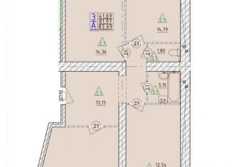 Продам 3-комнатную квартиру, 83.7 м2, Заволжское сельское поселение