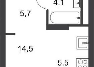 Квартира на продажу студия, 29.8 м2, поселение Внуковское, 17-й квартал, к4