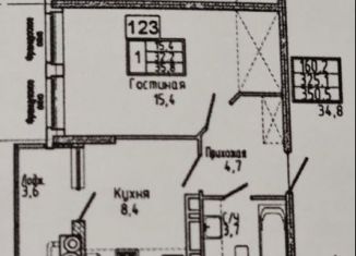 Однокомнатная квартира на продажу, 35.8 м2, Ставрополь, микрорайон № 36, улица Матрены Наздрачевой, 3/3к1