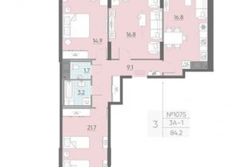 Продам трехкомнатную квартиру, 84.2 м2, Санкт-Петербург, ЖК Цивилизация на Неве