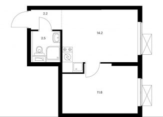 Продается 1-ком. квартира, 30.7 м2, Москва, ЖК Большая Очаковская 2