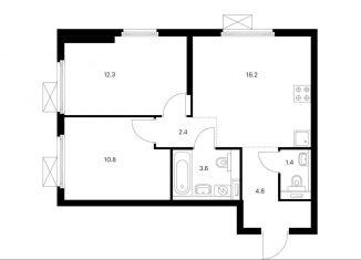 Продается двухкомнатная квартира, 51.5 м2, Москва, метро Владыкино