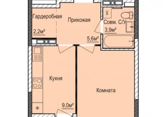 Продается 1-ком. квартира, 36 м2, Ижевск, ЖК Покровский