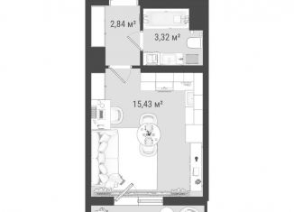 Продаю квартиру студию, 26.2 м2, Томск, Ленинский район