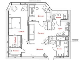 3-комнатная квартира на продажу, 127 м2, Москва, ЖК Алые Паруса, Авиационная улица, 77