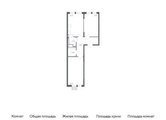 Двухкомнатная квартира на продажу, 59 м2, Москва, жилой комплекс Молжаниново, к1, метро Пятницкое шоссе