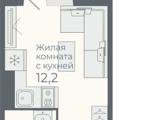 Продается однокомнатная квартира, 18.4 м2, посёлок Садовый, Каспийская улица, с6