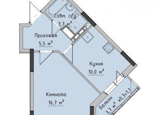 Продается 1-комнатная квартира, 35.9 м2, Ижевск, ЖК Холмогоровский