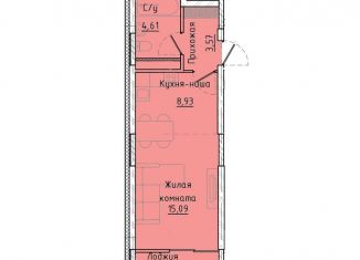 Продам квартиру студию, 33.8 м2, Екатеринбург, Машинная улица, 1В/2, ЖК Клевер Парк