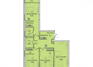 Продажа трехкомнатной квартиры, 117.7 м2, Екатеринбург, Машинная улица, 1В/2, Машинная улица