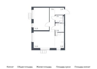 Продам однокомнатную квартиру, 46.9 м2, поселение Рязановское, жилой комплекс Алхимово, к10