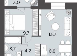 Продам 2-ком. квартиру, 41.1 м2, Волгоград