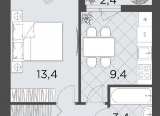 1-ком. квартира на продажу, 33.7 м2, Волгоград, Советский район