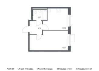 Продажа 1-комнатной квартиры, 38.4 м2, поселение Рязановское, жилой комплекс Подольские Кварталы, к3