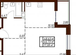 2-комнатная квартира на продажу, 62.6 м2, Калужская область