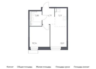 Продажа 2-комнатной квартиры, 32.8 м2, Московская область, жилой комплекс Квартал Строгино, к2