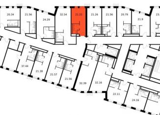 Продам квартиру студию, 21.2 м2, Санкт-Петербург, муниципальный округ Малая Охта, проспект Энергетиков, 6к2