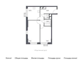 Продаю двухкомнатную квартиру, 54.3 м2, городской округ Красногорск, жилой комплекс Спутник, к13