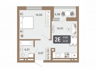 Продам 1-комнатную квартиру, 41.1 м2, Свердловская область