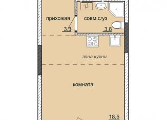 Продаю квартиру студию, 25.6 м2, Ижевск, ЖК Ежевика, жилой комплекс Ежевика, 7