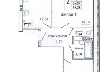 Продаю двухкомнатную квартиру, 69.4 м2, Смоленская область, Олимпийская улица, 6