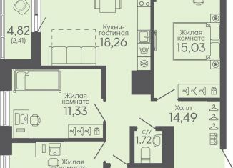 Продажа 3-комнатной квартиры, 79.2 м2, Свердловская область, Новосинарский бульвар, 5