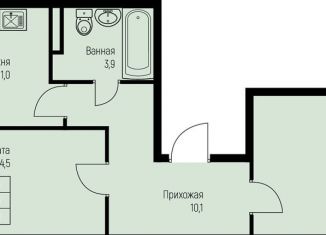 Продам двухкомнатную квартиру, 59 м2, Краснодарский край