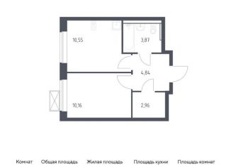 Продам 1-комнатную квартиру, 32.4 м2, деревня Мисайлово