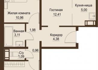 3-ком. квартира на продажу, 53.6 м2, Челябинская область