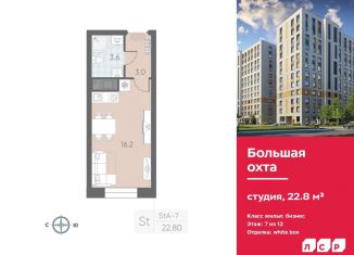 Квартира на продажу студия, 22.8 м2, Санкт-Петербург, метро Проспект Большевиков