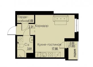 Продается квартира студия, 26.5 м2, Ленинградская область