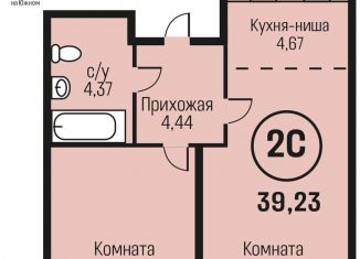 Продается двухкомнатная квартира, 39.2 м2, Алтайский край
