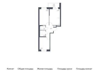 Продается двухкомнатная квартира, 48.7 м2, Колпино, жилой комплекс Новое Колпино, к39