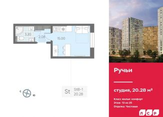 Квартира на продажу студия, 20.3 м2, Санкт-Петербург, метро Академическая