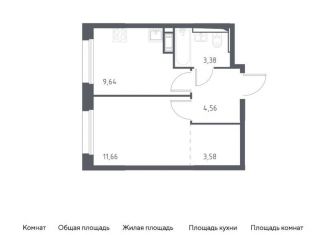 Продается однокомнатная квартира, 32.8 м2, Мурино, жилой комплекс Новые Лаврики, 1.1